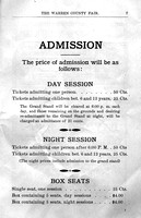warre fair admission price 1918
